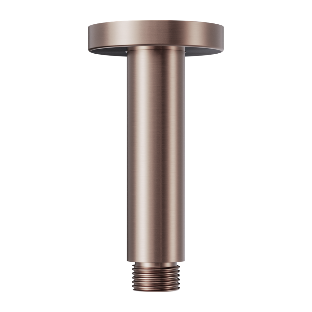 ROUND CEILING ARM 100MM LENGTH BRUSHED BRONZE