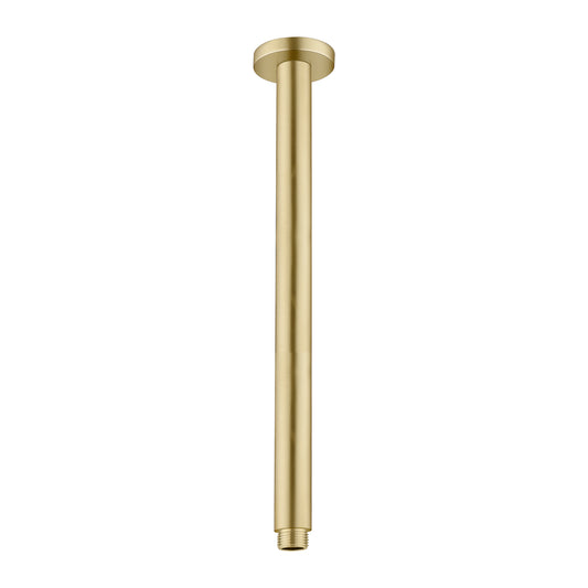 ROUND CEILING ARM 100MM/300MM LENGTH BRUSHED GOLD