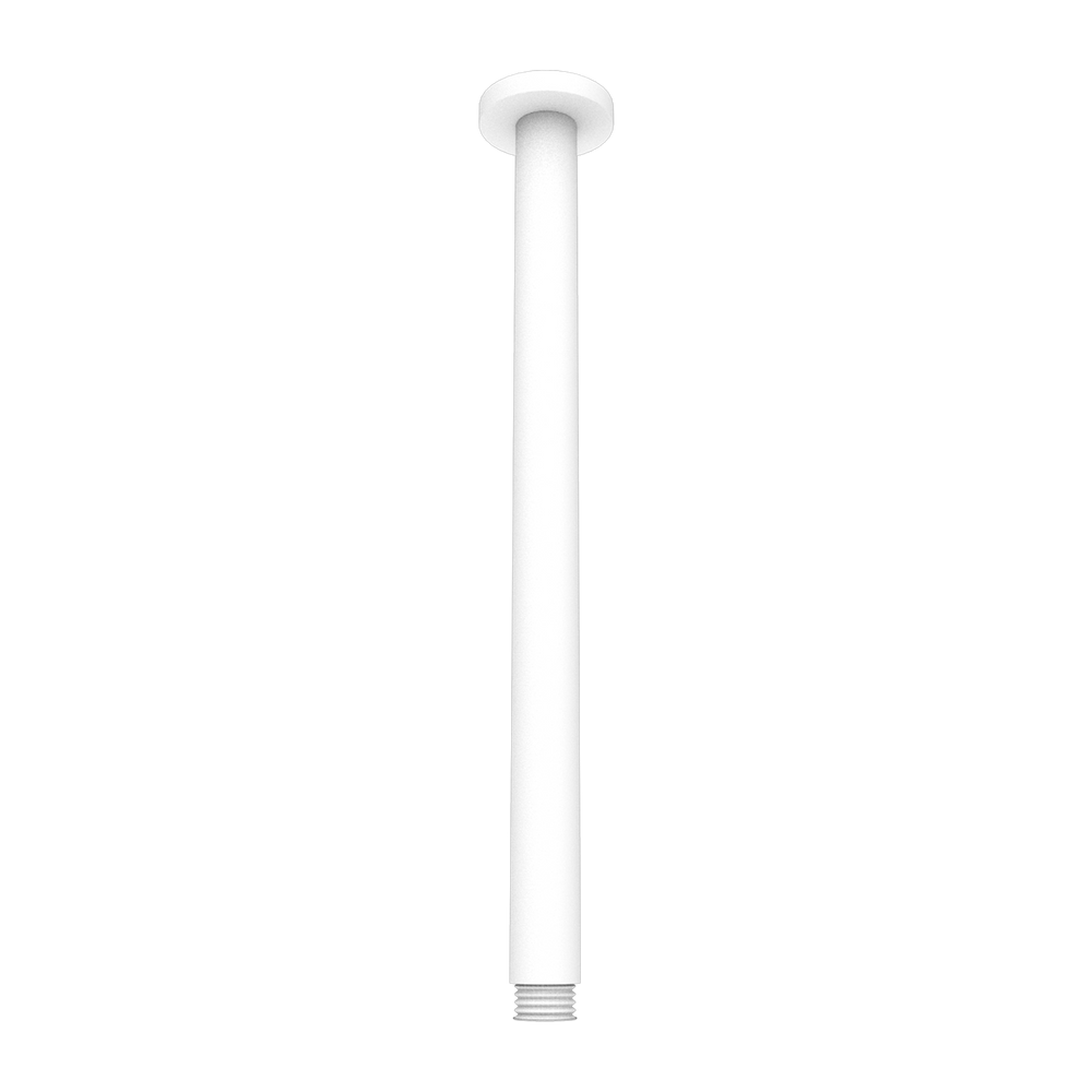 ROUND CEILING ARM 300MM LENGTH MATTE WHITE