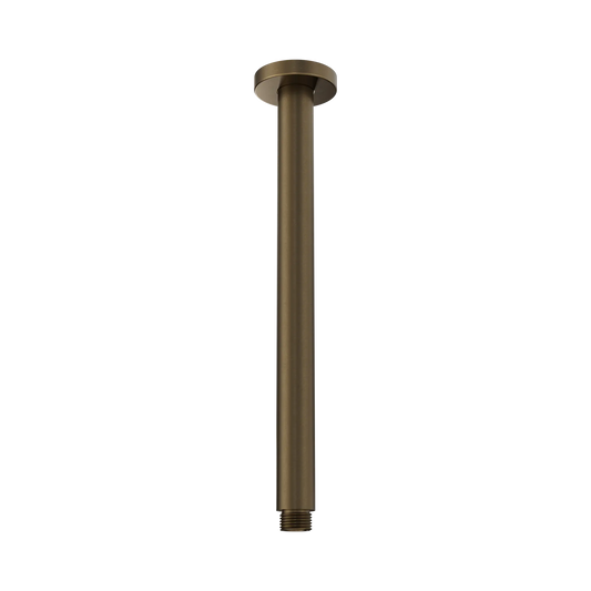 Round Ceiling Arm 300mm Length Tumbled Antique Brass
