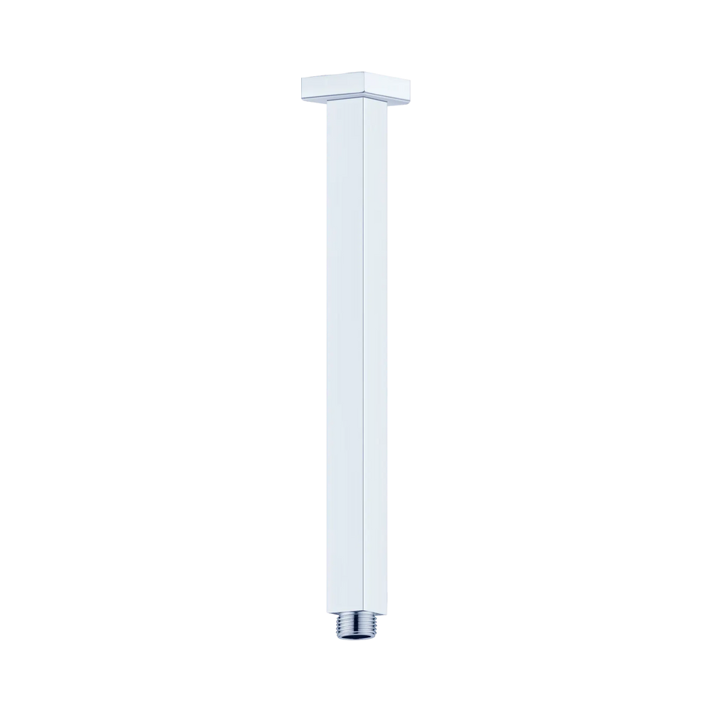 SQUARE CEILING ARM 300MM LENGTH CHROME