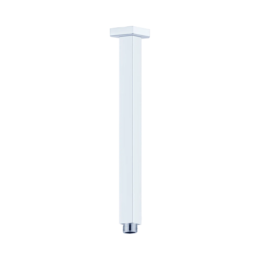 SQUARE CEILING ARM 300MM LENGTH CHROME