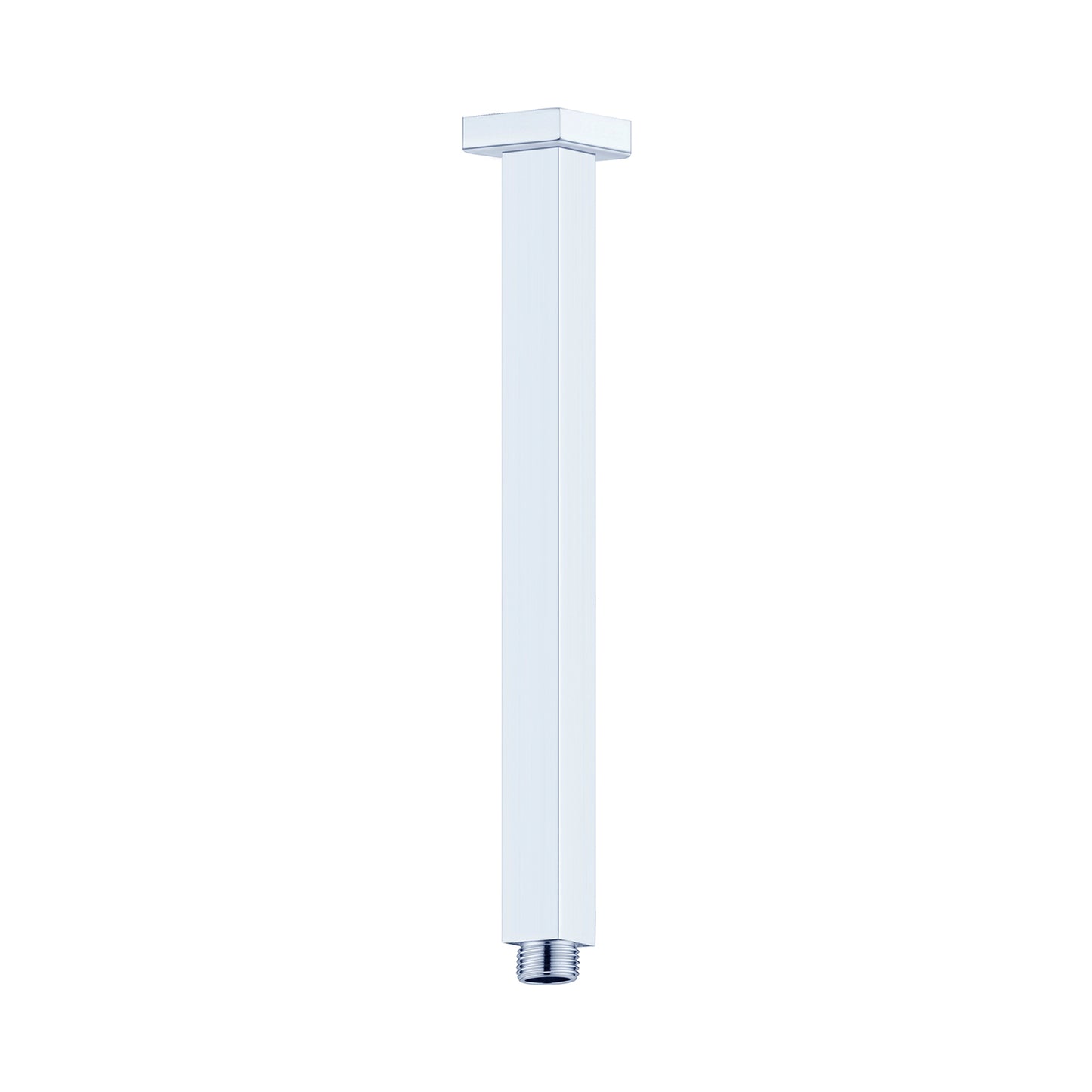 SQUARE CEILING ARM 150/300/450/600MM LENGTH CHROME CHROME