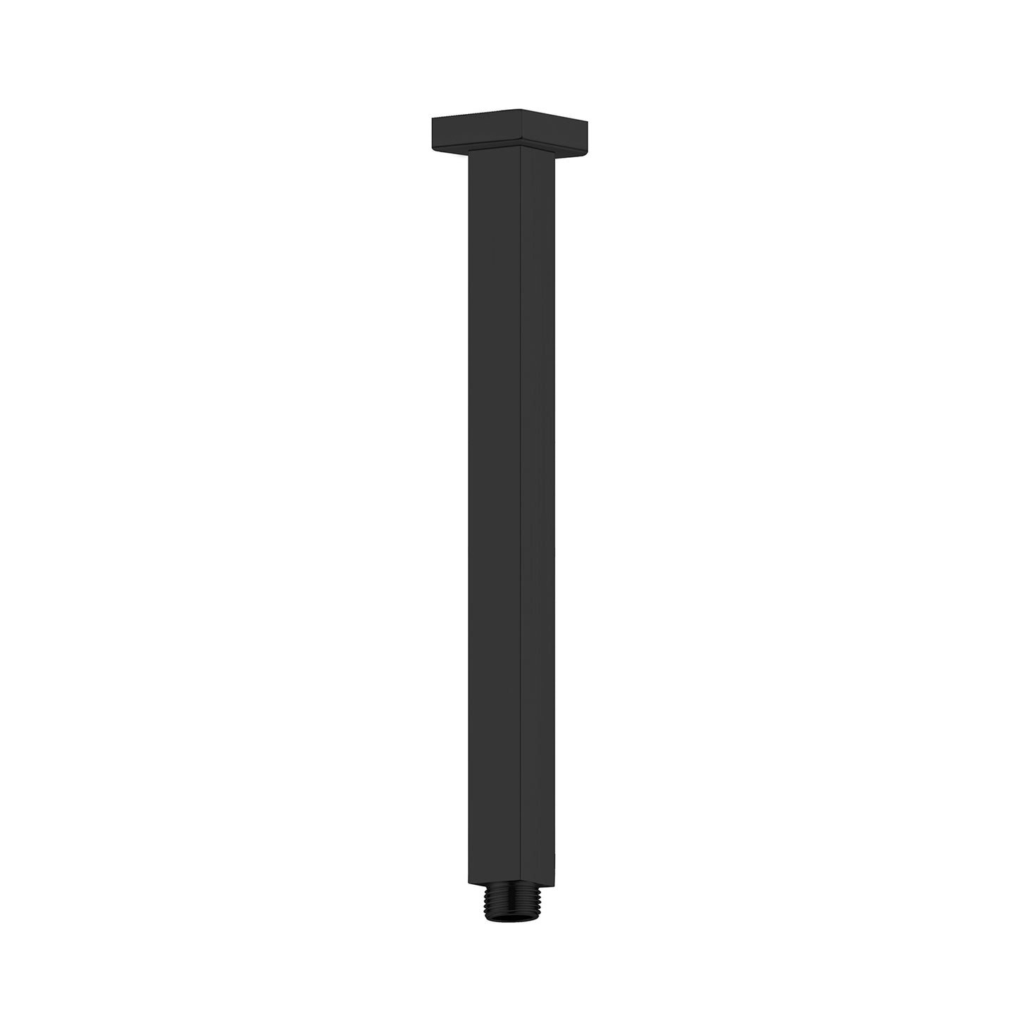 SQUARE CEILING ARM 300/450MM LENGTH MATTE BLACK