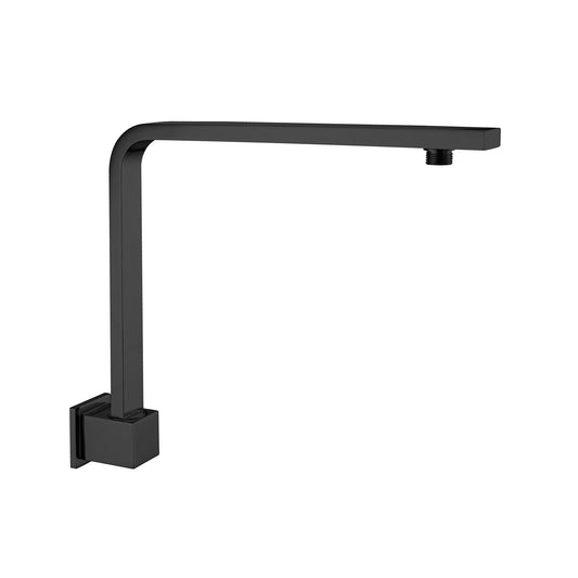 SQUARE SWIVEL SHOWER ARM CHROME (NR505CH) MATTE BLACK