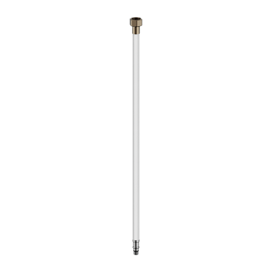 PREMIUM FLEXIBLE MIXER TAP HOSE PAIR BRUSHED BRONZE