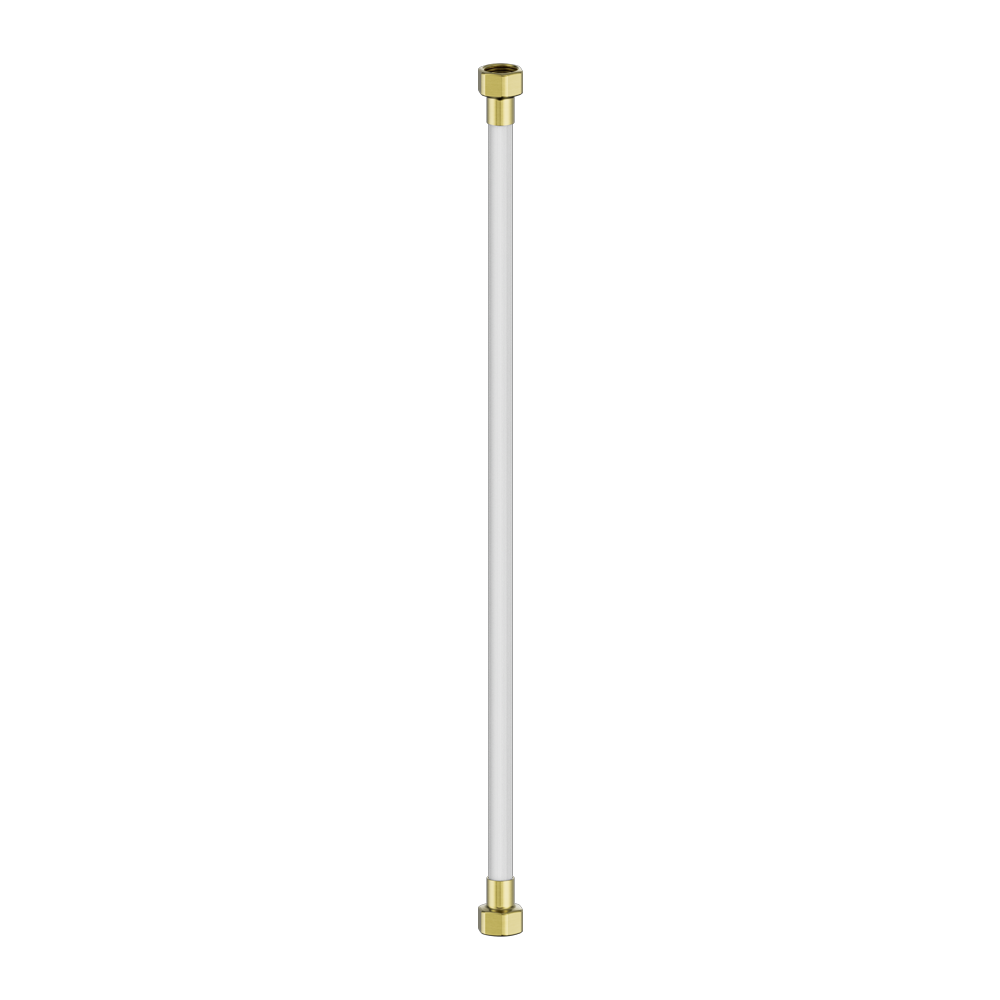 500MM PREMIUM G1/2 FEMALE FLEXIBLE WATER CONNECTOR HOSE BRUSHED GOLD