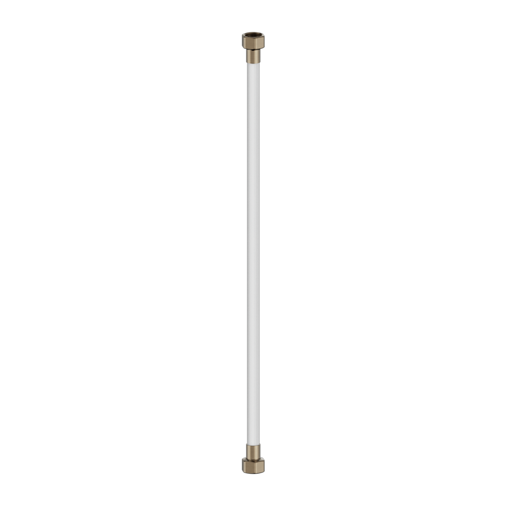 500MM PREMIUM G1/2 FEMALE FLEXIBLE WATER CONNECTOR HOSE BRUSHED BRONZE