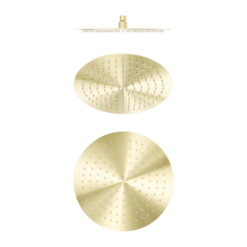 ZEN SS316L 300MM ROUND SHOWER HEAD BRUSHED GOLD