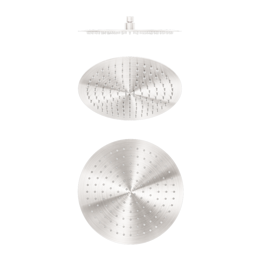 ZEN SS316L 300MM ROUND SHOWER HEAD BRUSHED NICKEL