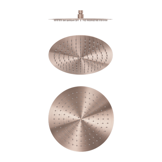 ZEN SS316L 300MM ROUND SHOWER HEAD BRUSHED BRONZE