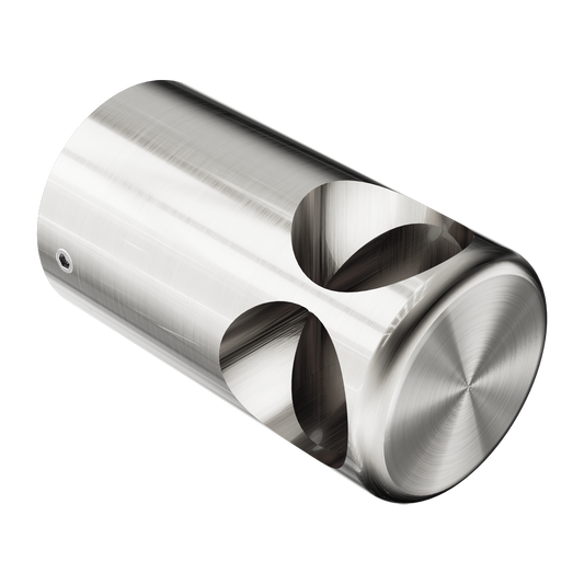 MECCA CARE MAKE YOUR OWN 32MM GRAB RAIL 90 DEGREE BRACKET BRUSHED NICKEL