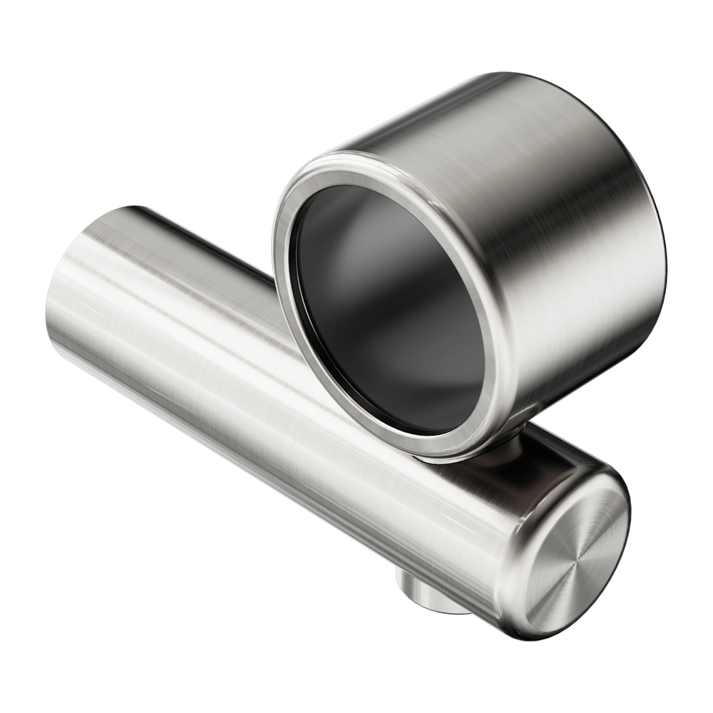 MECCA CARE MAKE YOUR OWN 32MM HAND RAIL UNDERMOUNT MID BRACKET BRUSHED NICKEL