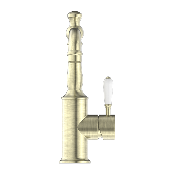 YORK BASIN MIXER WITH AGED BRASS