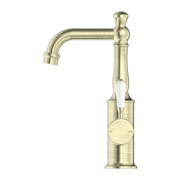 YORK BASIN MIXER WITH AGED BRASS