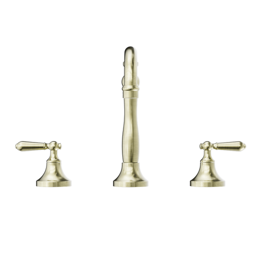YORK BASIN SET WITH METAL LEVER AGED BRASS (NR692102A02AB) AGED BRASS