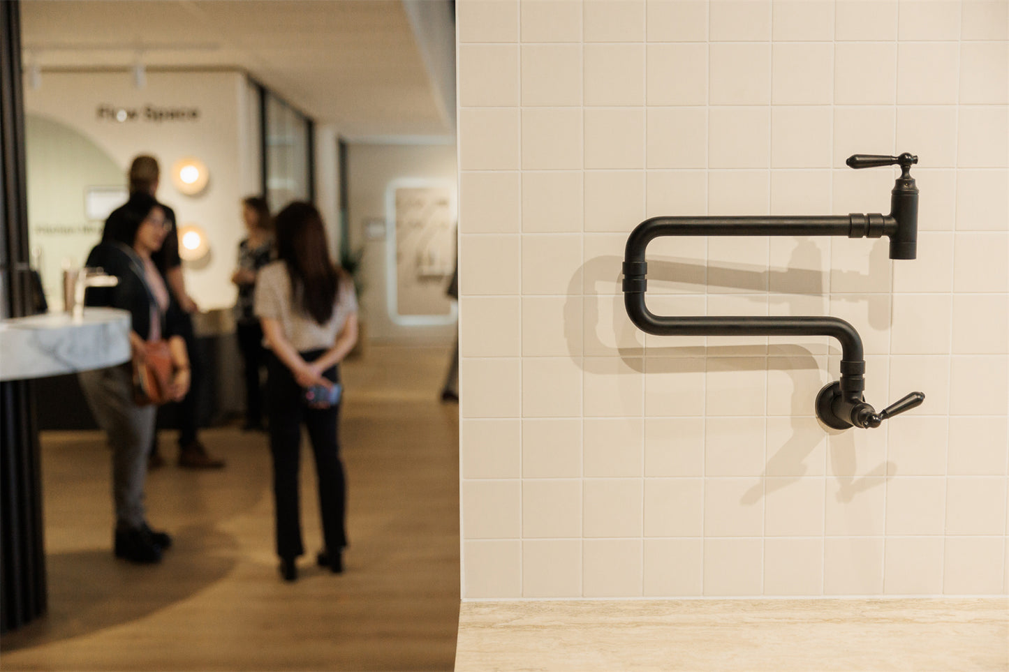 YORK WALL MOUNTED POT FILLER MATTE BLACK