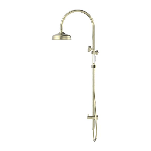 YORK TWIN SHOWER WITH AGED BRASS