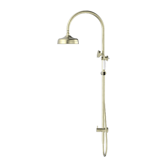 YORK TWIN SHOWER WITH AGED BRASS
