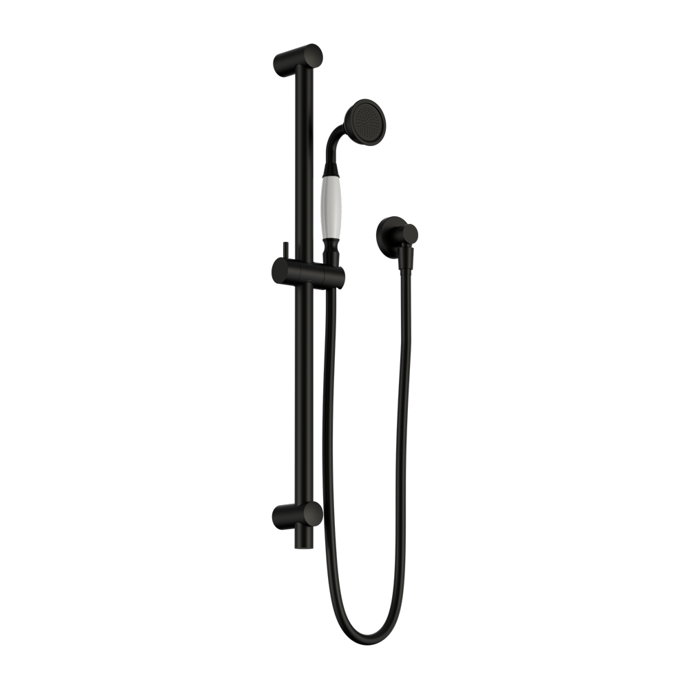 YORK SHOWER RAIL WITH MATTE BLACK