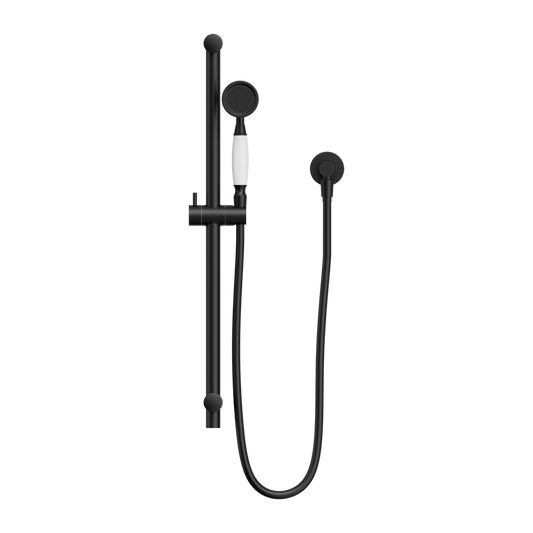 YORK SHOWER RAIL WITH MATTE BLACK