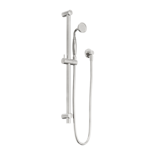 YORK SHOWER RAIL WITH METAL HAND SHOWER BRUSHED NICKEL