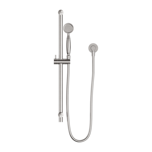 YORK SHOWER RAIL WITH METAL HAND SHOWER BRUSHED NICKEL