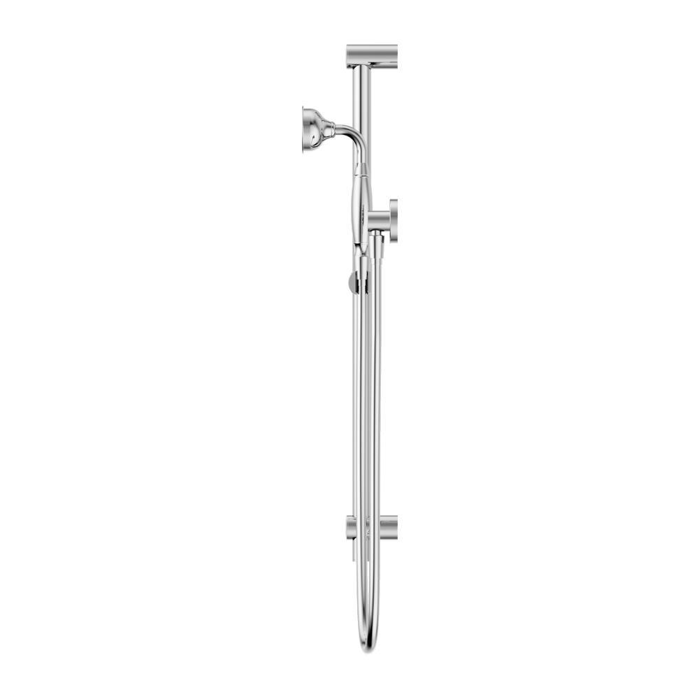 YORK SHOWER RAIL WITH METAL HAND SHOWER CHROME