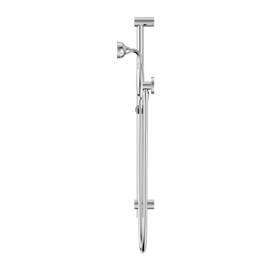 YORK SHOWER RAIL WITH METAL HAND SHOWER CHROME