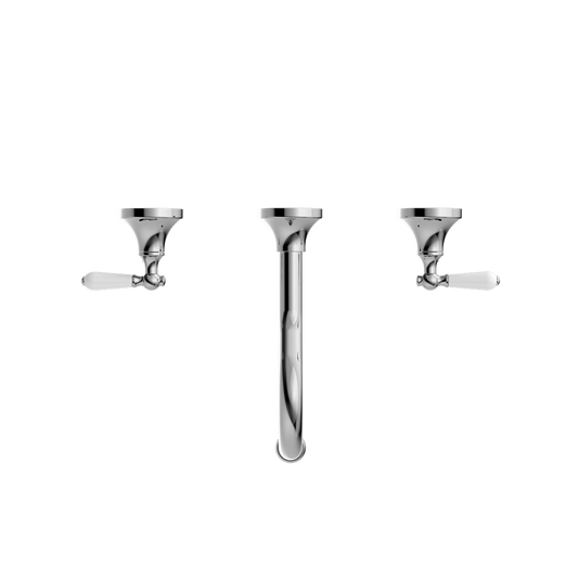 YORK WALL BASIN SET WITH CHROME