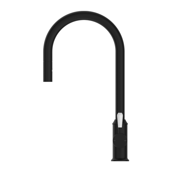 YORK PULL OUT SINK MIXER WITH VEGIE SPRAY FUNCTION WITH MATTE BLACK