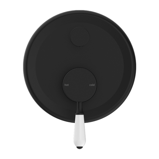 YORK SHOWER MIXER WITH DIVERTOR WITH MATTE BLACK