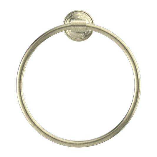 YORK TOWEL RING AGED BRASS (NR6980AB)