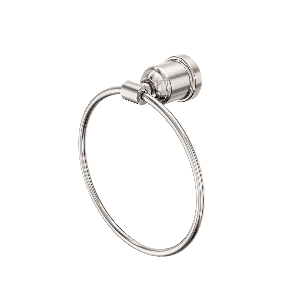 YORK TOWEL RING BRUSHED NICKEL