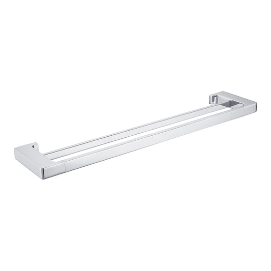 PEARL DOUBLE TOWEL RAIL 600/800MM CHROME