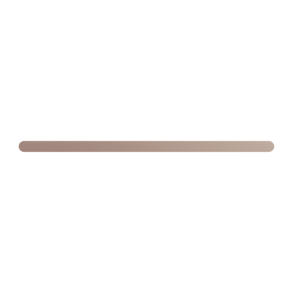 BIANCA SINGLE TOWEL RAIL 600/800MM BRUSHED BRONZE