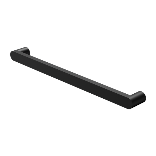 BIANCA 240V SINGLE HEATED TOWEL RAIL MATTE BLACK