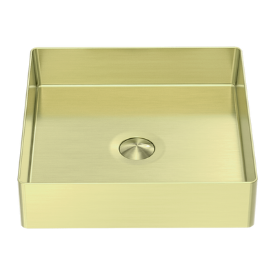 Opal Square 400mm Stainless Steel Basin Brushed Gold
