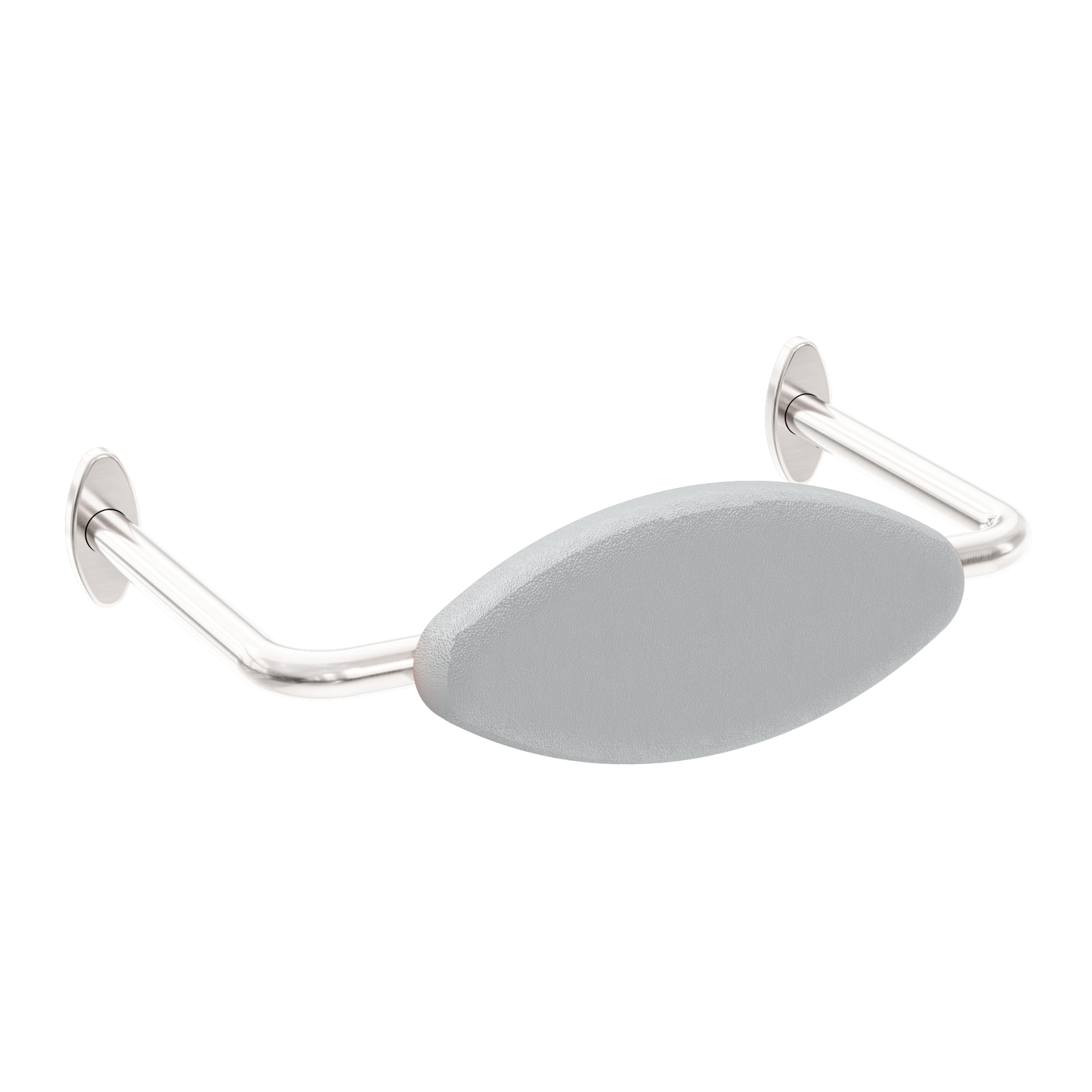 MECCA CARE DDA ACCESSIBLE TOILET BACKREST BRUSHED NICKEL