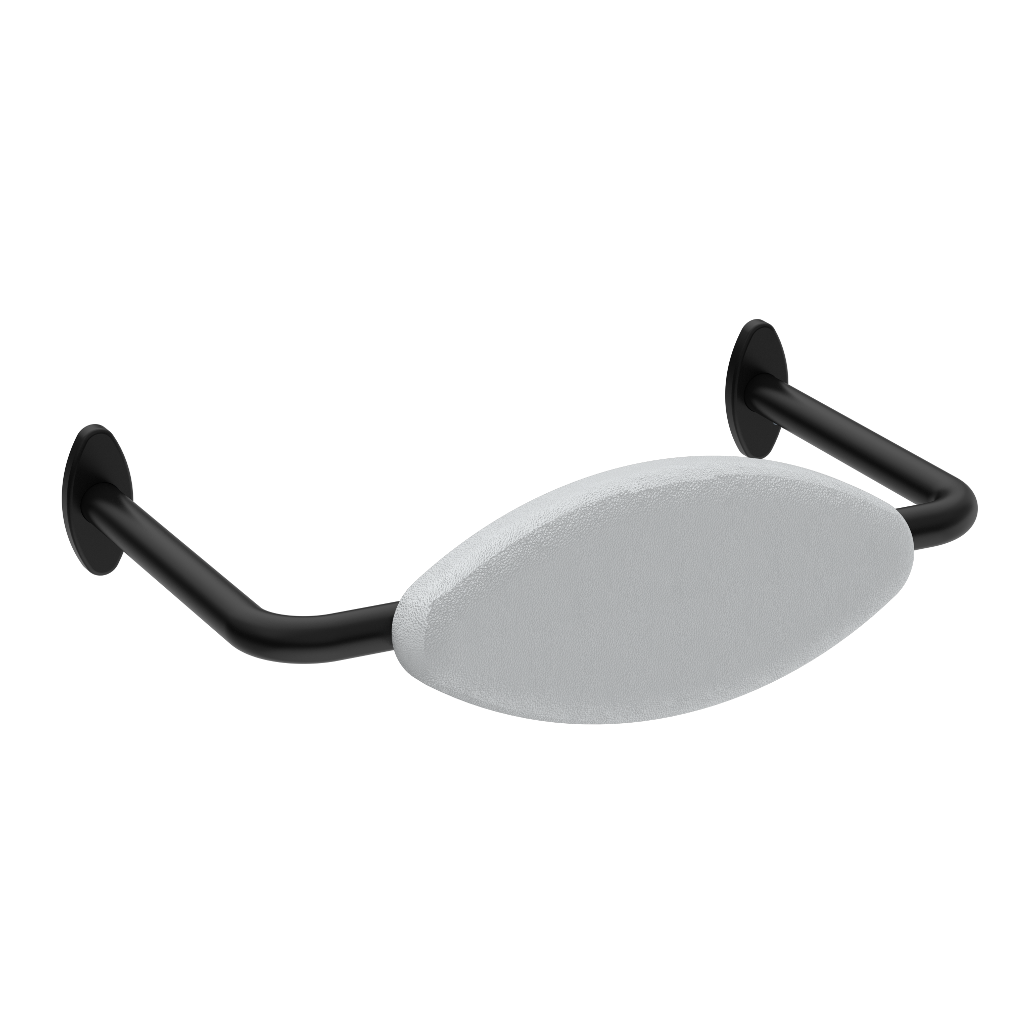 MECCA CARE DDA ACCESSIBLE TOILET BACKREST MATTE BLACK