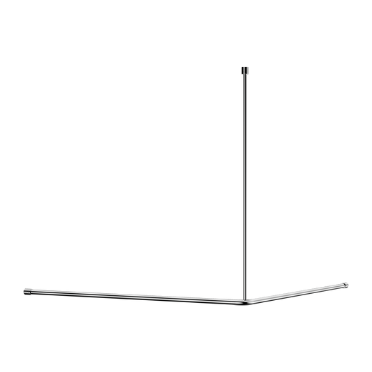 MECCA CARE CURTAIN RAIL 1200X1200MM 90 DEGREE CHROME