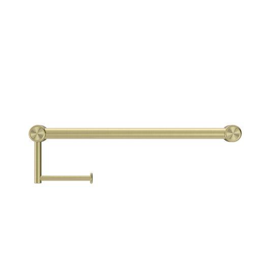 MECCA CARE 25MM TOILET ROLL RAIL 300/450MM BRUSHED GOLD