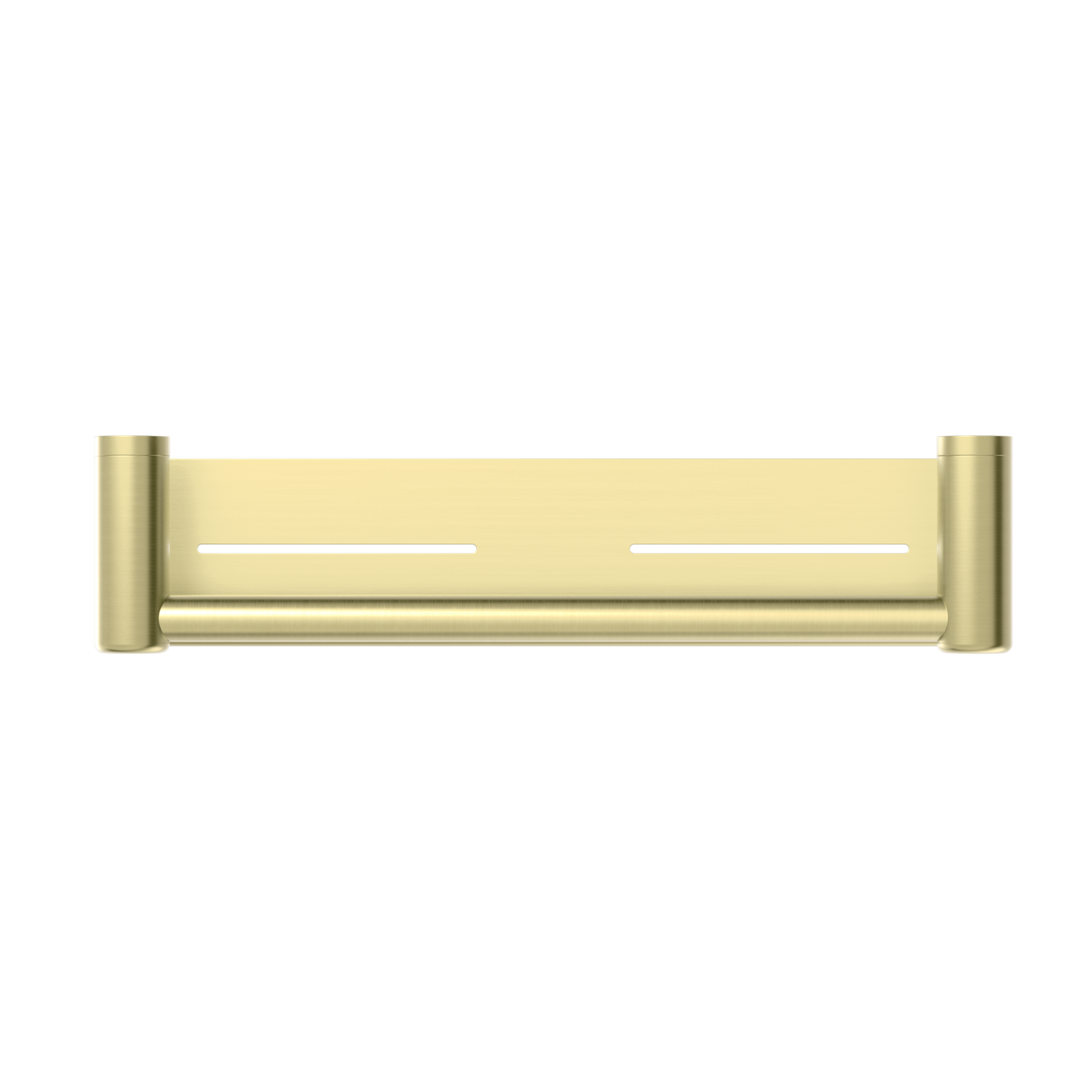 MECCA CARE 25MM GRAB RAIL WITH SHELF 300/450MM BRUSHED GOLD