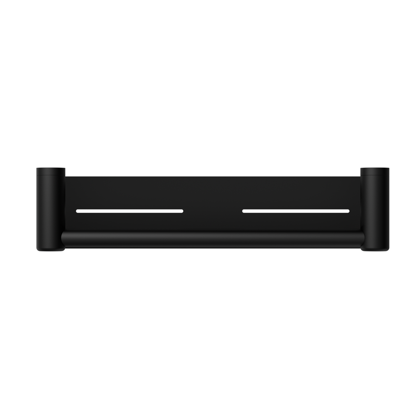 MECCA CARE 25MM GRAB RAIL WITH SHELF 300/450MM MATTE BLACK