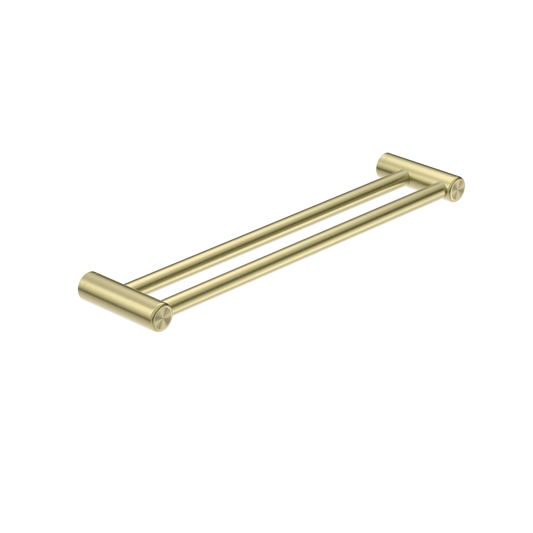 MECCA CARE 25MM DOUBLE TOWEL GRAB RAIL 600/900MM BRUSHED GOLD