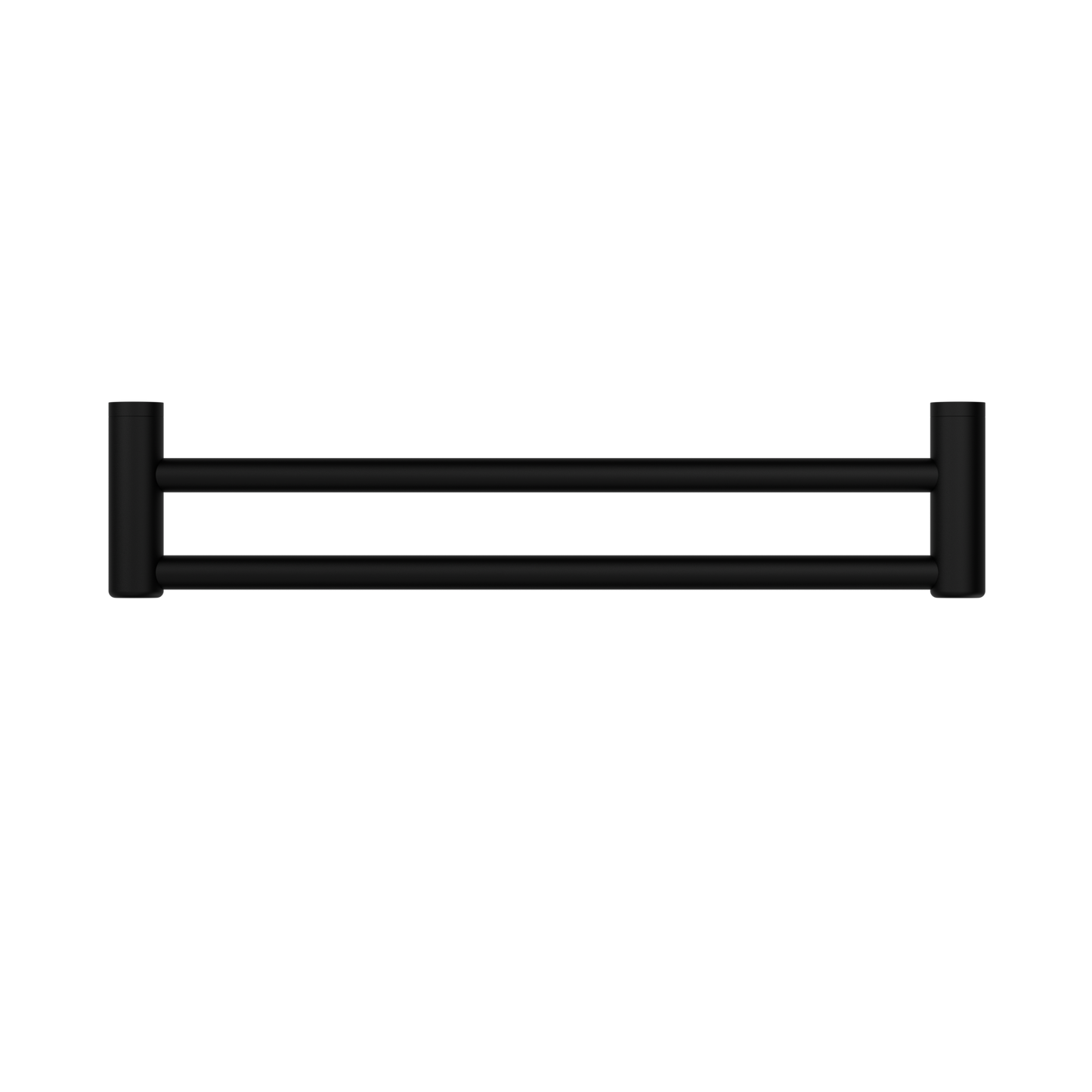 MECCA CARE 25MM DOUBLE TOWEL GRAB RAIL 600/900MM MATTE BLACK