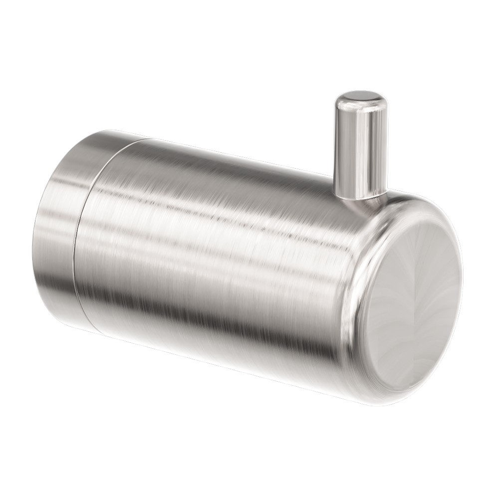 MECCA CARE 25MM WALL HOOK BRUSHED NICKEL