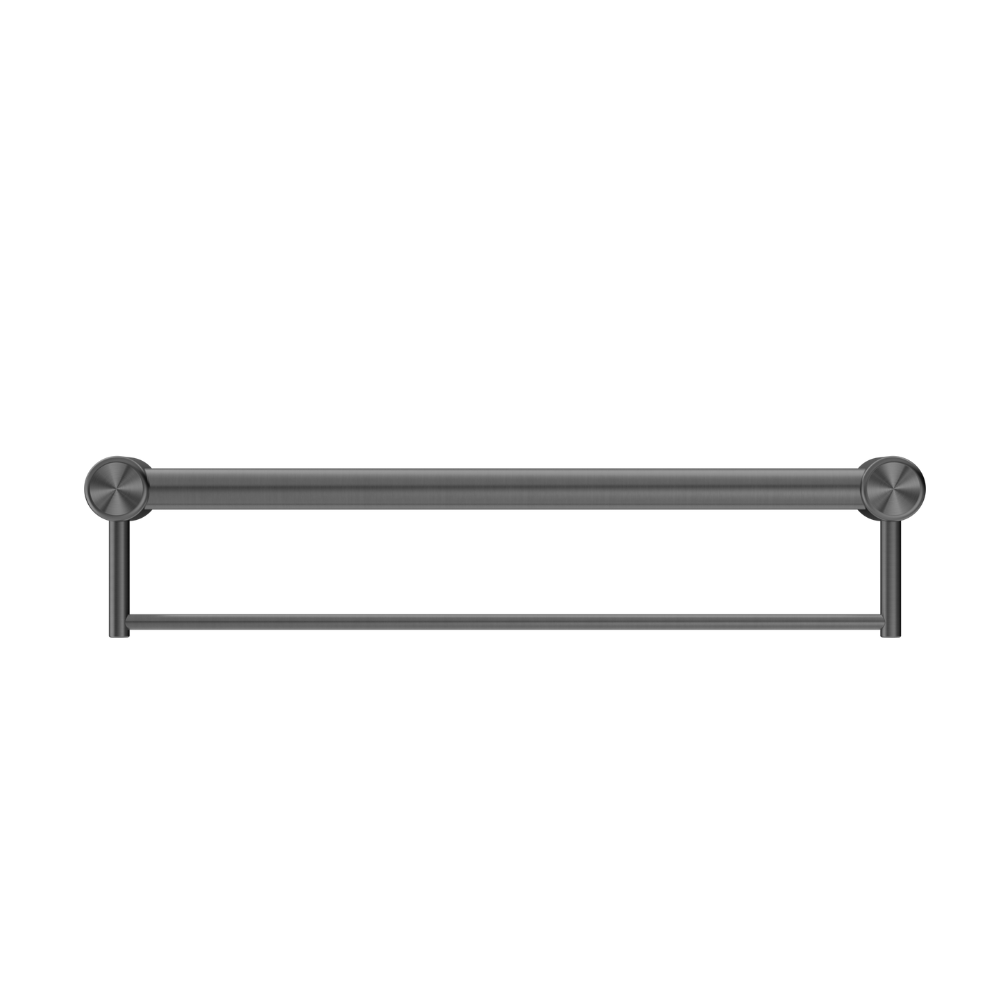 MECCA CARE 32MM GRAB RAIL WITH TOWEL HOLDER 300/600/900MM GUN METAL