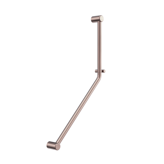 MECCA CARE 32MM AMBULANT 45 DEGREE BENT TUBE GRAB RAIL 450X650MM BRUSHED BRONZE