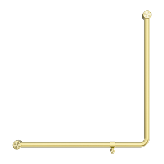 MECCA CARE 32MM 90 DEGREE NZ4121 ACCESSIBLE TOILET GRAB RAIL 750X750MM BRUSHED GOLD